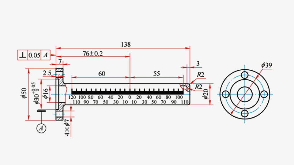 亚克力零件2D图